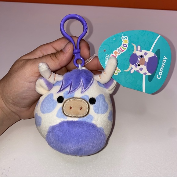 Squishmallow Conway the Highland Cow Clip 3” - Picture 1 of 8